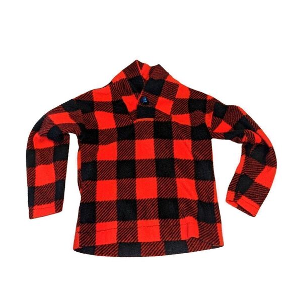 🛍️ BUFFALO PLAID YOUTH FLANNEL HAND MADE SHIRT 4T - Picture 1 of 2